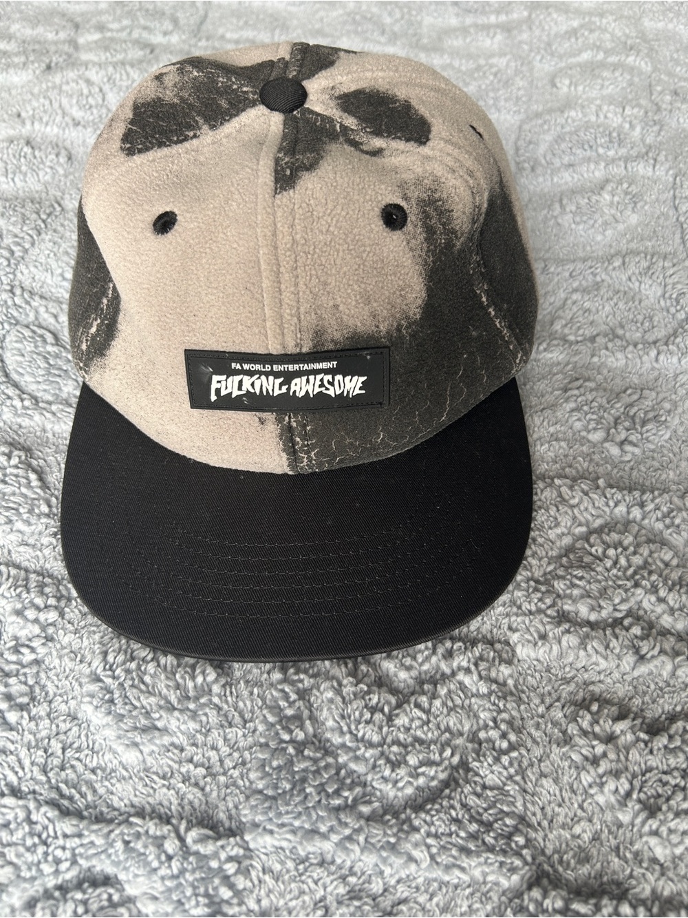 FA Fleece Five-Panel Cap - Tan & Black